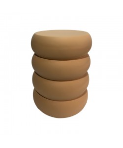 Βοηθητικό τραπέζι Venezia pakoworld MGO  terracotta Φ35x46εκ