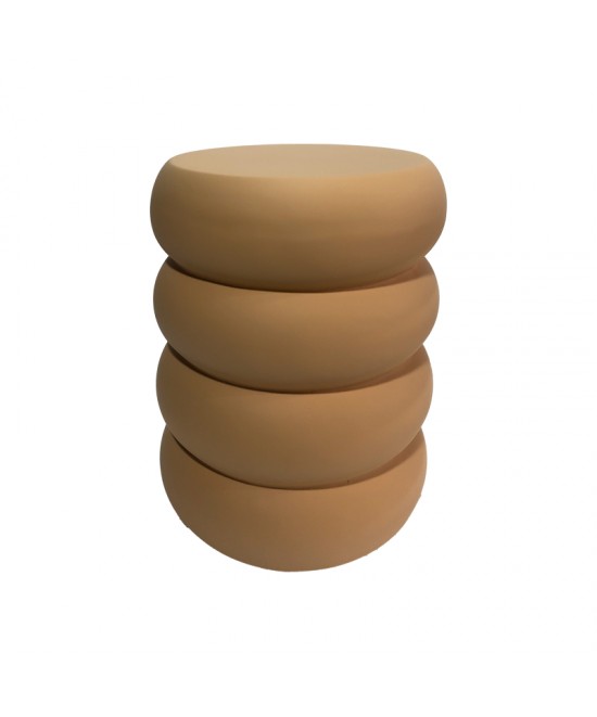 Βοηθητικό τραπέζι Venezia pakoworld MGO  terracotta Φ35x46εκ