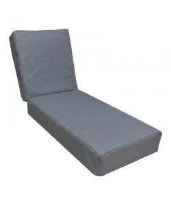 Μαξιλάρι Vertian pakoworld textilene σε ανθρακί απόχρωση 58x190x20εκ