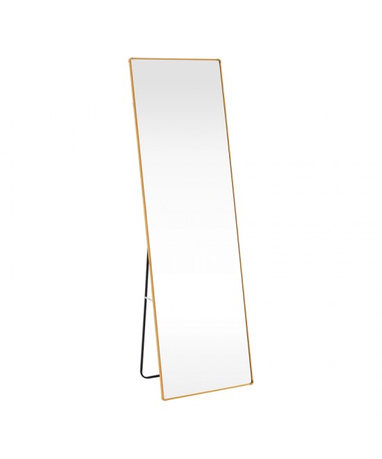 Καθρέπτης Moira pakoworld αλουμίνιο χρυσό 50x28x160εκ