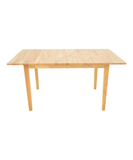 Tραπέζι επεκτεινόμενο Country pakoworld rubberwood σε φυσική απόχρωση 120-150x80x74εκ Tραπέζι επεκτεινόμενο Country pakoworld rubberwood σε φυσική απόχρωση 120-150x80x74εκ