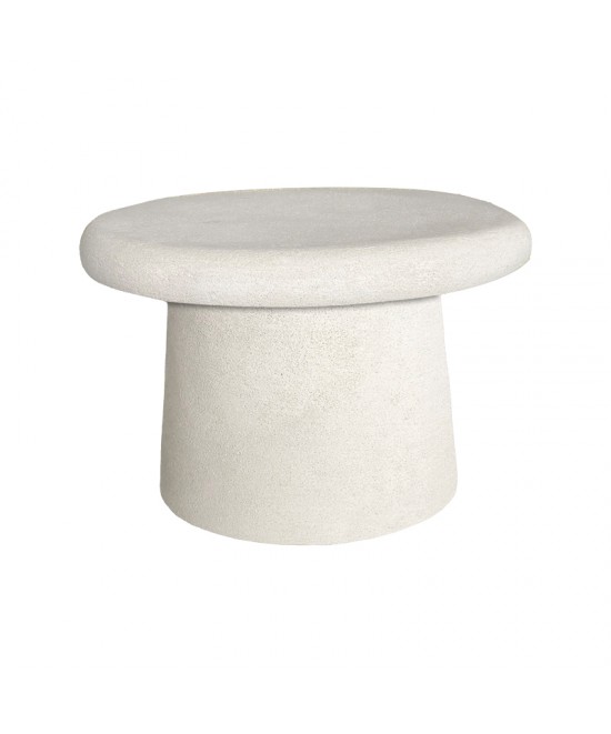 Τραπέζι σαλονιού Herona pakoworld mdf λευκό Φ60x40εκ