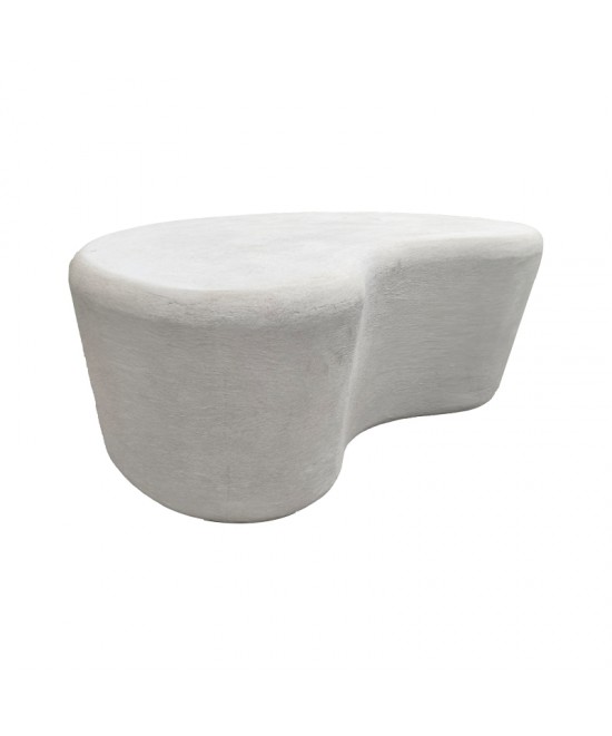 Τραπέζι σαλονιού Fedris pakoworld mdf λευκό 80x70x34εκ