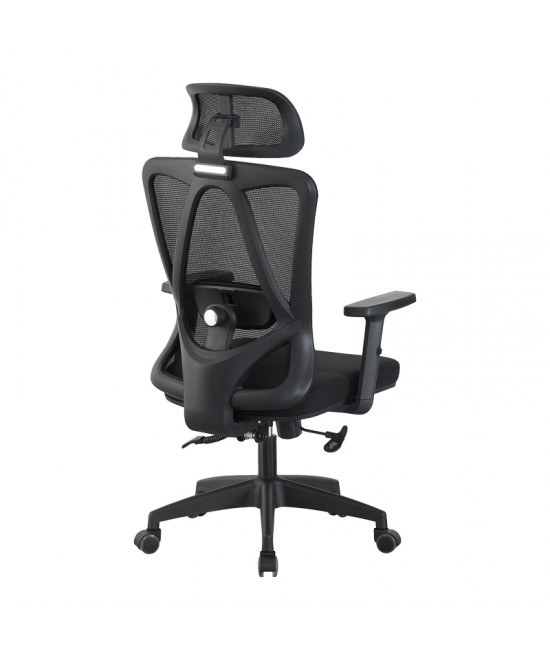 Καρέκλα γραφείου διευθυντή Magida pakoworld mesh μαύρο 58.5x66x115-125εκ Καρέκλα γραφείου διευθυντή Magida pakoworld mesh μαύρο 58.5x66x115-125εκ
