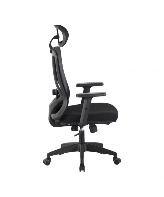 Καρέκλα γραφείου διευθυντή Magida pakoworld mesh μαύρο 58.5x66x115-125εκ Καρέκλα γραφείου διευθυντή Magida pakoworld mesh μαύρο 58.5x66x115-125εκ