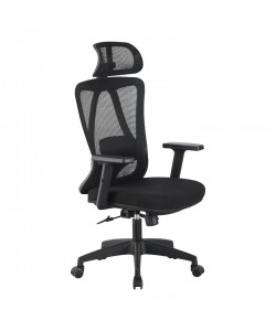 Καρέκλα γραφείου διευθυντή Magida pakoworld mesh μαύρο 58.5x66x115-125εκ