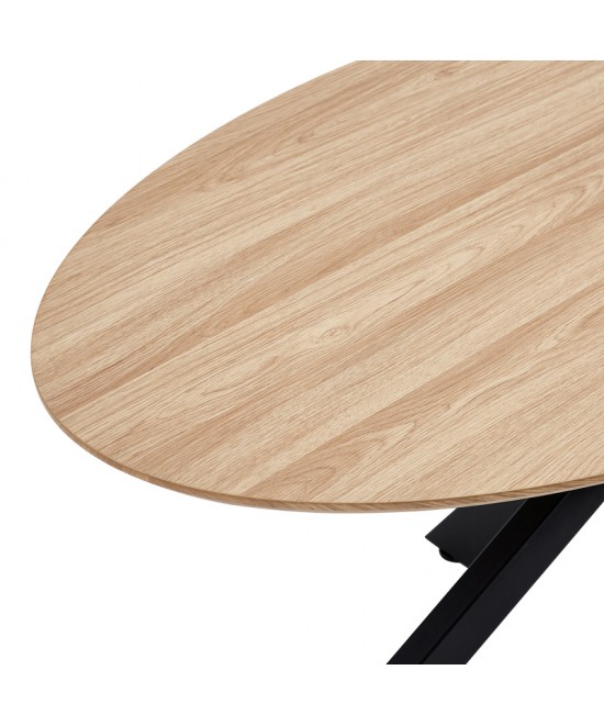 Τραπέζι Makrey pakoworld sonoma mdf- μαύρα μεταλλικά πόδια 180x90x75εκ Τραπέζι Makrey pakoworld sonoma mdf- μαύρα μεταλλικά πόδια 180x90x75εκ