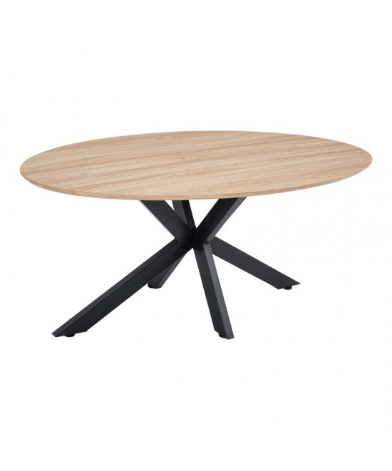 Τραπέζι Makrey pakoworld sonoma mdf- μαύρα μεταλλικά πόδια 180x90x75εκ Τραπέζι Makrey pakoworld sonoma mdf- μαύρα μεταλλικά πόδια 180x90x75εκ