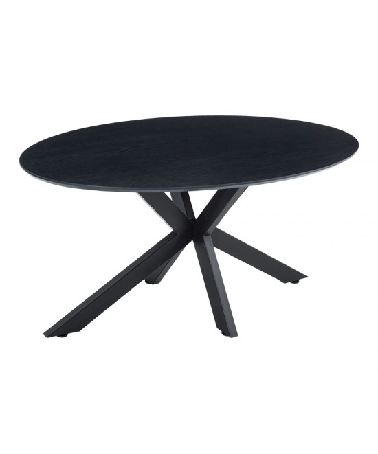 Τραπέζι Makrey pakoworld μαύρο mdf- μεταλλικά πόδια 160x90x75εκ