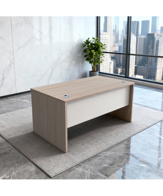 Γραφείο εργασίας Armadi pakoworld sonoma-λευκό 180x75x75εκ