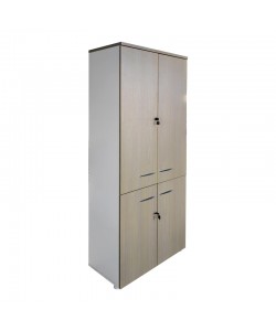 Ντουλάπα γραφείου Armadi pakoworld sonoma-λευκό 80x40x200εκ