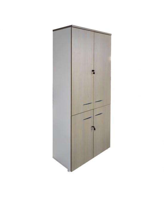 Ντουλάπα γραφείου Armadi pakoworld sonoma-λευκό 80x40x200εκ