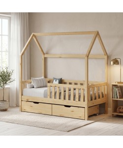 Παιδικό κρεβάτι Bendina τ. Montessori με 2 συρτάρια pakoworld ξύλο πεύκου σε φυσικη αποχρωση 90x190εκ Παιδικό κρεβάτι Bendina τ. Montessori με 2 συρτάρια pakoworld ξύλο πεύκου σε φυσικη αποχρωση 90x190εκ