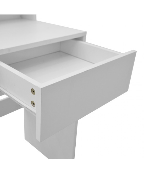 Τουαλέτα κρεβατοκάμαρας Virna pakoworld με led λευκό 80x40x145εκ Τουαλέτα κρεβατοκάμαρας Virna pakoworld με led λευκό 80x40x145εκ