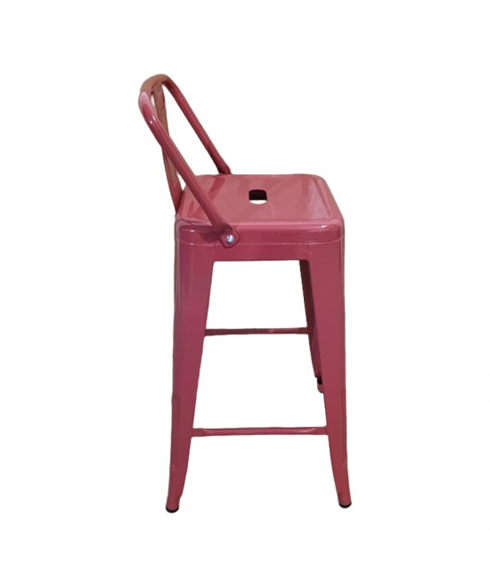 Σκαμπό μπαρ μεσαίου ύψους με πλάτη Utopia pakoworld terracotta 42x42x86εκ Σκαμπό μπαρ μεσαίου ύψους με πλάτη Utopia pakoworld terracotta 42x42x86εκ