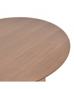 Τραπέζι σαλονιού Opols pakoworld mdf καρυδί Φ90x42εκ
