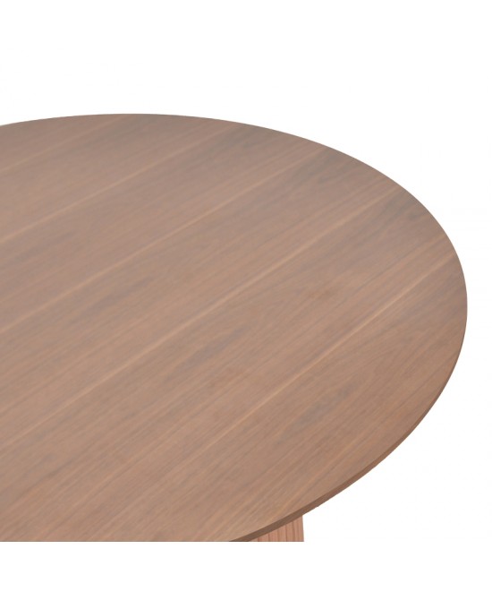 Τραπέζι σαλονιού Opols pakoworld mdf καρυδί Φ90x42εκ