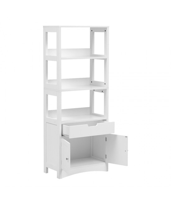 Ντουλάπι-στήλη Sejo pakoworld mdf λευκό 60x32.5x154εκ