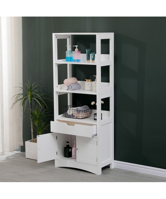 Ντουλάπι-στήλη Sejo pakoworld mdf λευκό 60x32.5x154εκ