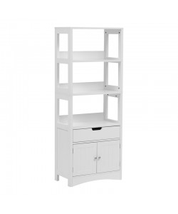 Ντουλάπι-στήλη Sejo pakoworld mdf λευκό 60x32.5x154εκ