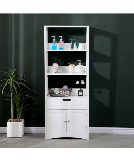 Ντουλάπι-στήλη Sejo pakoworld mdf λευκό 60x32.5x154εκ