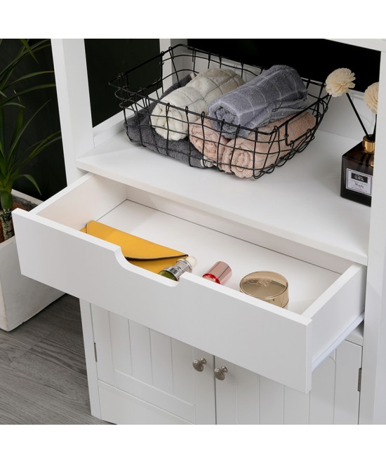 Ντουλάπι-στήλη Sejo pakoworld mdf λευκό 60x32.5x154εκ