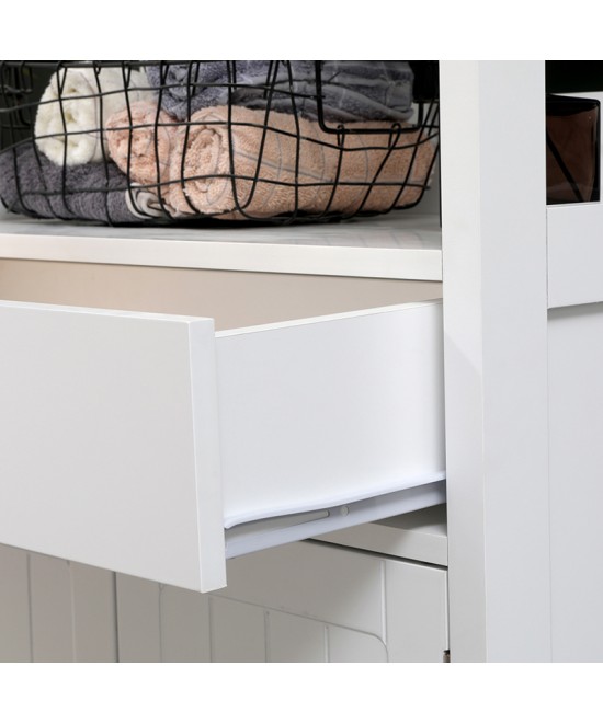 Ντουλάπι-στήλη Sejo pakoworld mdf λευκό 60x32.5x154εκ