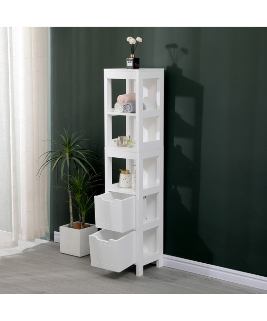 Ντουλάπι-στήλη Kelby pakoworld mdf λευκό 30x30x144εκ Ντουλάπι-στήλη Kelby pakoworld mdf λευκό 30x30x144εκ