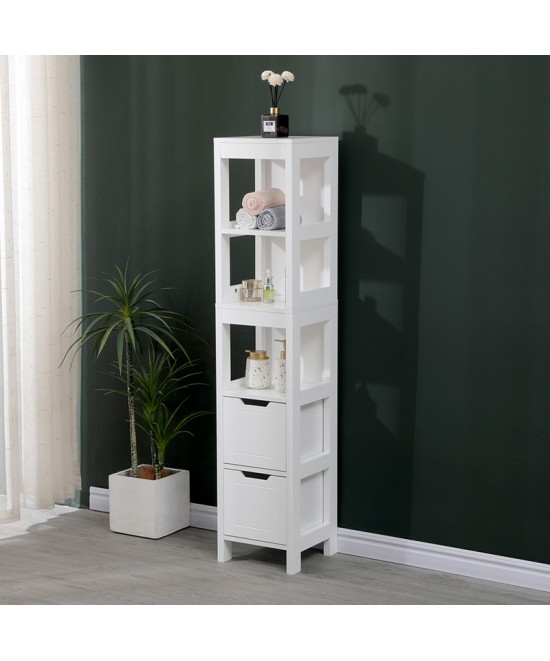 Ντουλάπι-στήλη Kelby pakoworld mdf λευκό 30x30x144εκ Ντουλάπι-στήλη Kelby pakoworld mdf λευκό 30x30x144εκ