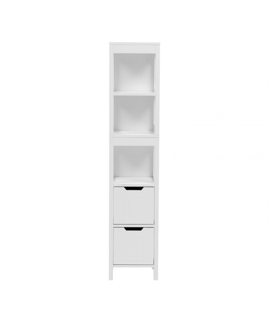 Ντουλάπι-στήλη Kelby pakoworld mdf λευκό 30x30x144εκ Ντουλάπι-στήλη Kelby pakoworld mdf λευκό 30x30x144εκ