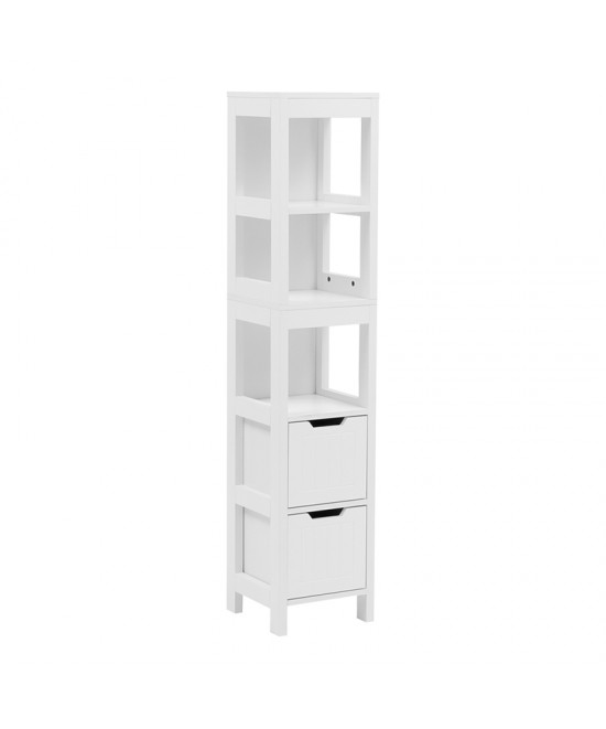 Ντουλάπι-στήλη Kelby pakoworld mdf λευκό 30x30x144εκ Ντουλάπι-στήλη Kelby pakoworld mdf λευκό 30x30x144εκ