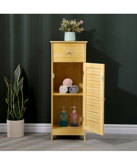 Ντουλάπι-στήλη Chesy pakoworld mdf σε φυσική απόχρωση 32x30x87εκ