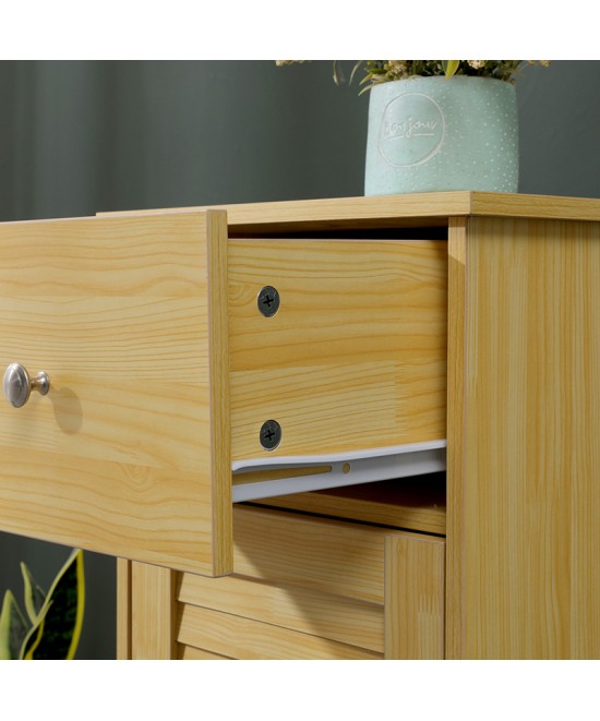 Ντουλάπι-στήλη Chesy pakoworld mdf σε φυσική απόχρωση 32x30x87εκ