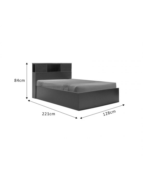 Κρεβάτι με στρώμα Olympus-Perfecto pakoworld wenge 120x200εκ