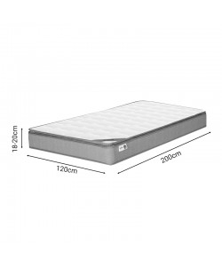Κρεβάτι με στρώμα Olympus-Perfecto pakoworld wenge 120x200εκ