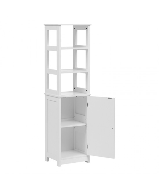 Ντουλάπι-στήλη Larben pakoworld mdf λευκό 40x33x150εκ
