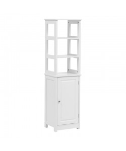 Ντουλάπι-στήλη Larben pakoworld mdf λευκό 40x33x150εκ