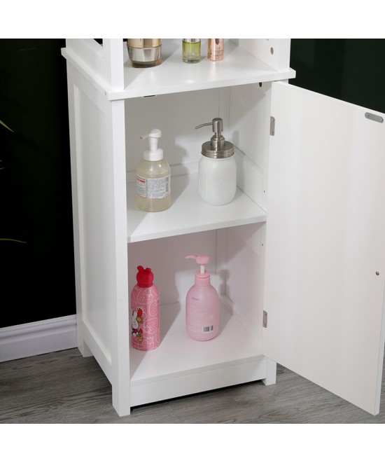 Ντουλάπι-στήλη Larben pakoworld mdf λευκό 40x33x150εκ
