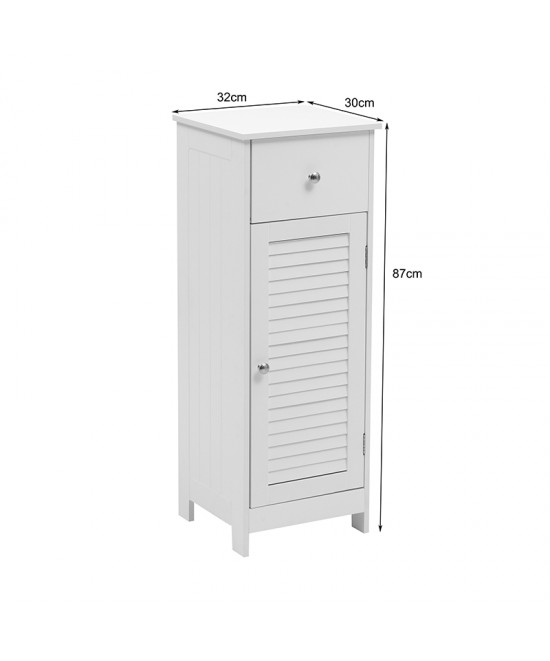Ντουλάπι-στήλη Chesy pakoworld mdf λευκό 32x30x87εκ