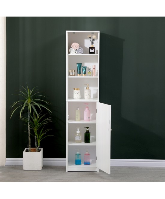 Ντουλάπι-στήλη Desilia pakoworld mdf λευκό 37x30x160εκ