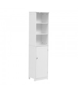 Ντουλάπι-στήλη Desilia pakoworld mdf λευκό 37x30x160εκ