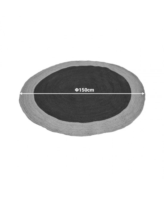 Χαλί Dando pakoworld σκούρο μπλε με φυσική απόχρωση γιούτα Φ150εκ Χαλί Dando pakoworld σκούρο μπλε με φυσική απόχρωση γιούτα Φ150εκ