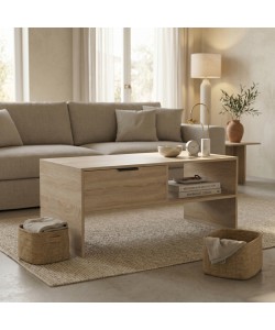 Τραπέζι σαλονιού Felina pakoworld sonoma 100x50x45εκ