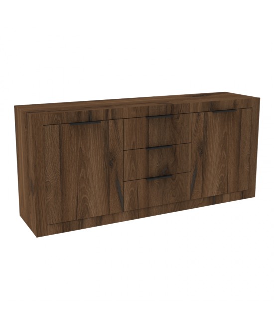 Μπουφές Doha pakoworld καρυδί με oak 180x45x80.5εκ