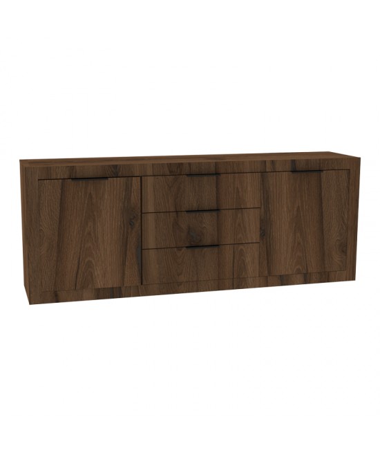 Μπουφές Doha pakoworld καρυδί με oak 210x45x80.5εκ