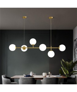 Φωτιστικό οροφής Bemfy pakoworld led χρυσό μεταλλικό 120x15x15εκ