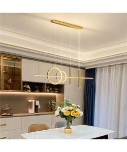 Φωτιστικό οροφής Neron pakoworld led χρυσό μεταλλικό 100x25x26εκ