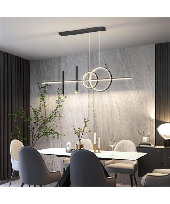 Φωτιστικό οροφής Neron pakoworld led μαύρο μεταλλικό 100x25x26εκ