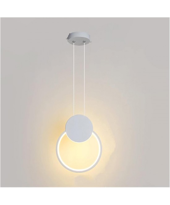 Φωτιστικό οροφής Ganden pakoworld led λευκό μεταλλικό Φ26,5x20εκ