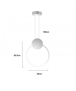 Φωτιστικό οροφής Ganden pakoworld led χρυσό μεταλλικό Φ26,5x20εκ